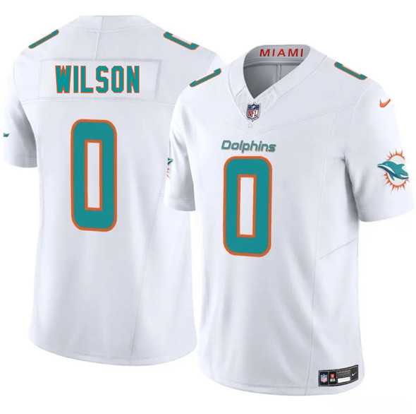Men & Women & Youth Miami Dolphins #0 Zach Wilson White 2025 Draft F.U.S.E. Vapor Limited Stitched Jersey->miami dolphins->NFL Jersey